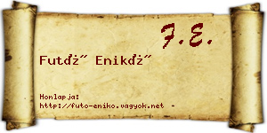Futó Enikő névjegykártya